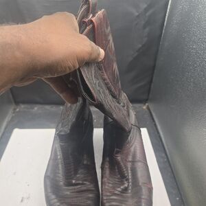 Dan Post Red and Black Cowboy Boots